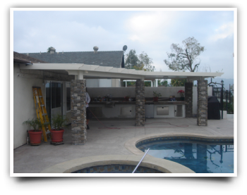 Weather Wood Patio Covers in Monrovia CA - Photo